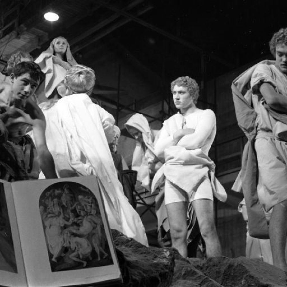 Una foto di Paul Ronald del 1963: "Sul set de 'La ricotta' " - .