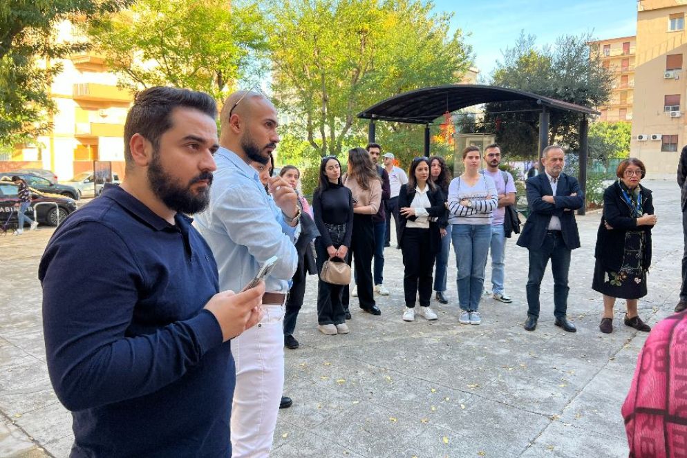 Il Consiglio dei giovani del Mediterraneo a Palermo nel quartiere Brancaccio dove è stato ucciso padre Pino Puglisi - Gambassi