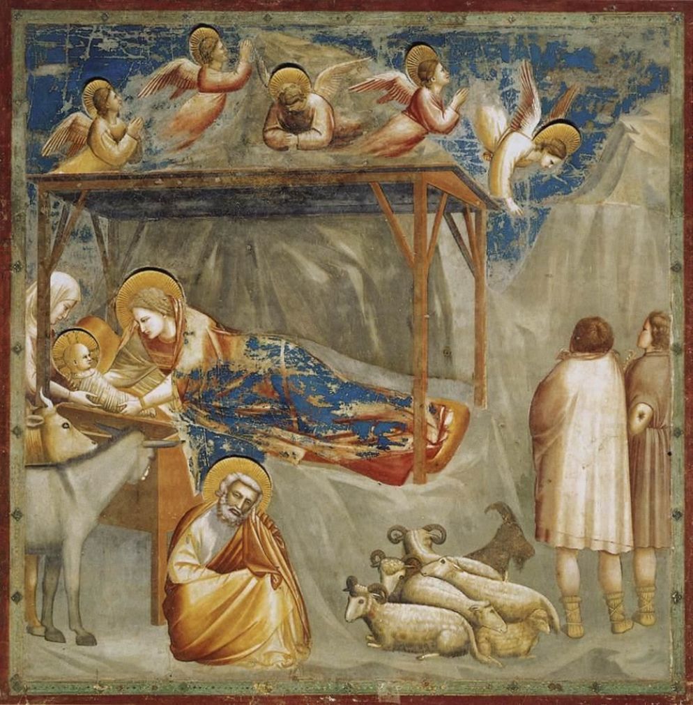 “Natività di Gesù” di Giotto, 1303 1305 circa). Padova, Cappella degli Scrovegni - WikiCommons