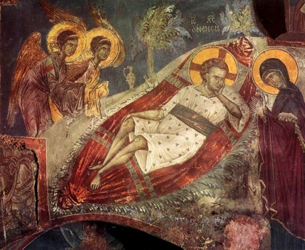 Anapeson Icona greca del Monastero di San Giovanni il Precursore, Serres Grecia del nord.