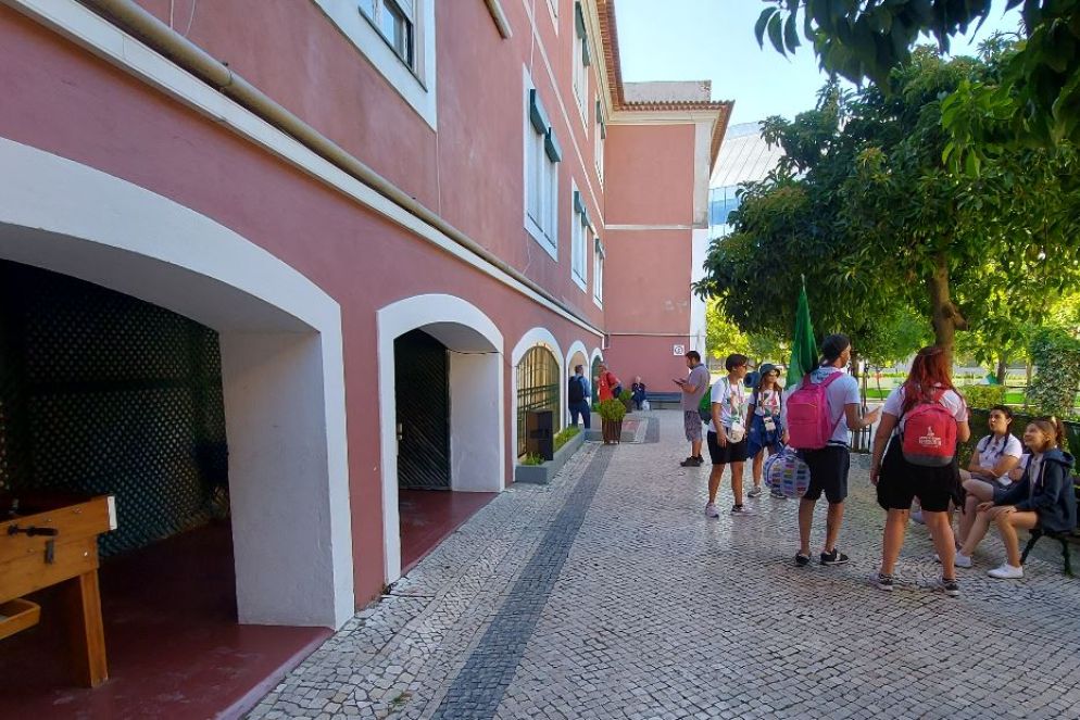 Uno degli spazi comuni di Casa Italia