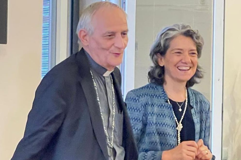 Zuppi e Marina Casini