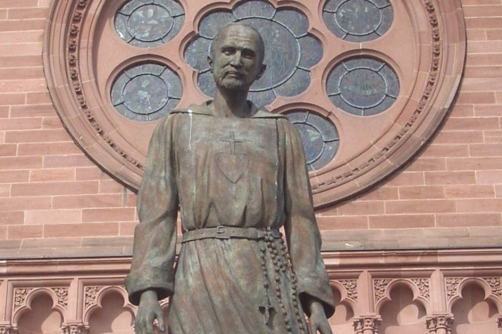 La statua a Charles de Foucauld a Strasburgo - .