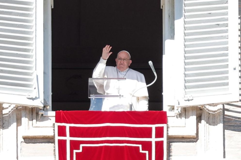 Il Papa ieri all'Angelus - Ansa