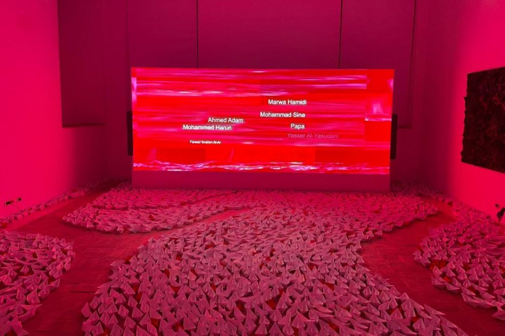 Una foto scattata alla mostra "Naufragi/Approdi" - G.M.