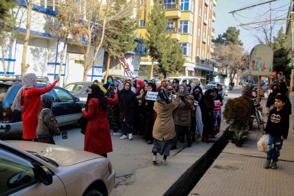 La protesta delle donne a Kabul - Ansa
