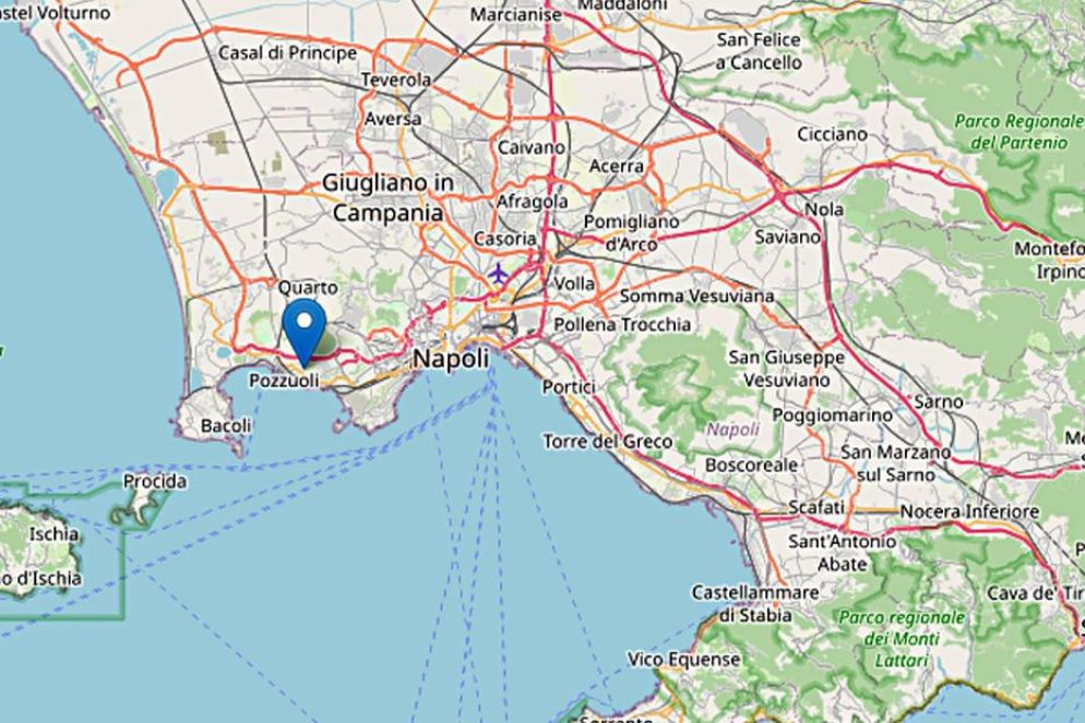 L'area interessata dalle ultime scosse - Ansa