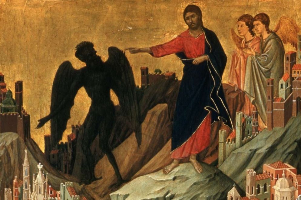 "Le tentazioni di Cristo sul monte" di Duccio di Boninsegna - Archivio Avvenire