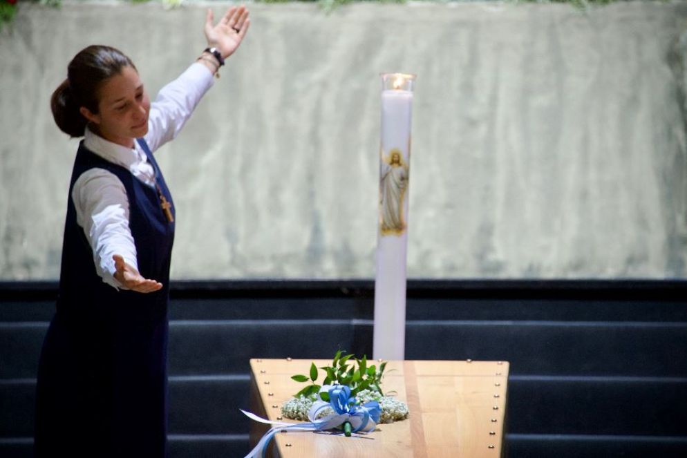 Un momento dei funerali - Pietro Battisti