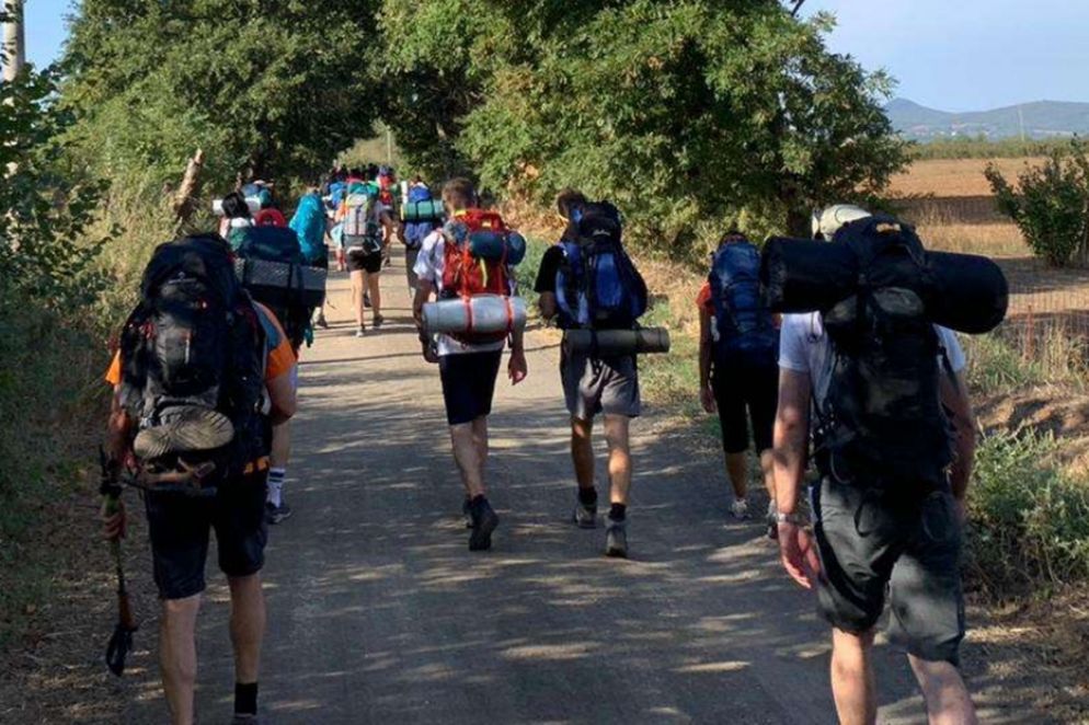 I giovani di Venezia, Belluno-Feltre e Vittorio Veneto in marcia verso Roma per la beatificazione di Giovanni Paolo I