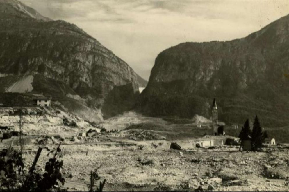 Longarone la mattina del 10 ottobre, il giorno dopo il diluvio universale - Immagine tratta dal docufilm “Vajont '63, il coraggio di sopravvivere”