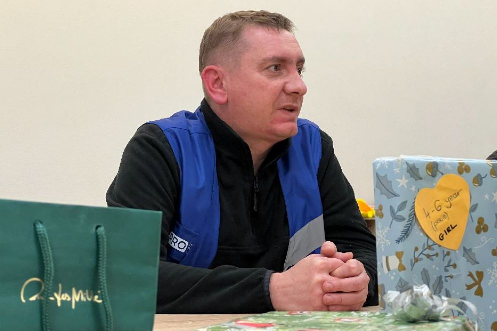 Oleksandr Ivanov, responsabile della Ogn “Tato hub” a Kramatorsk - Gambassi