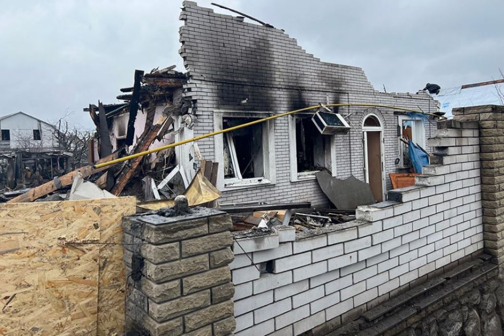 La villetta distrutta a Zaporizhzhia - Giacomo Gambassi