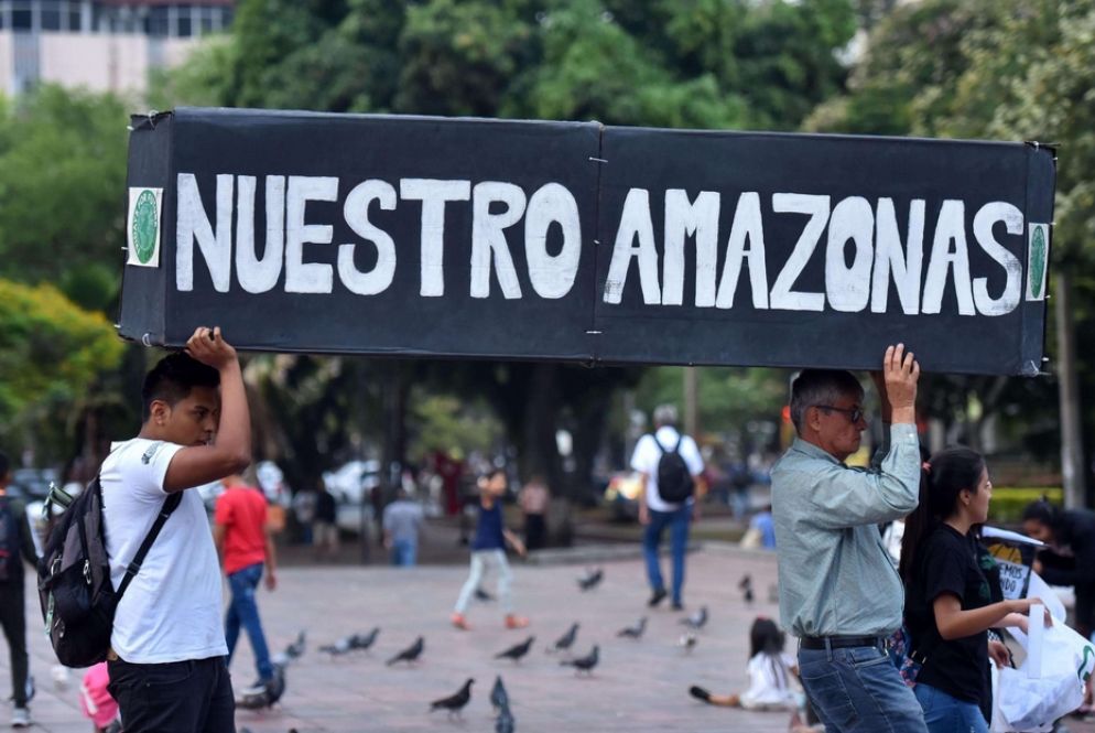 Manifestazione degli ambientalisti a Cali in Colombia - Ansa