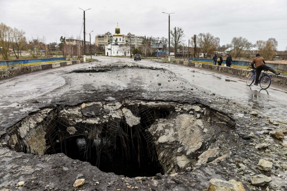 Makariv, nella regione di Kiev - Ansa