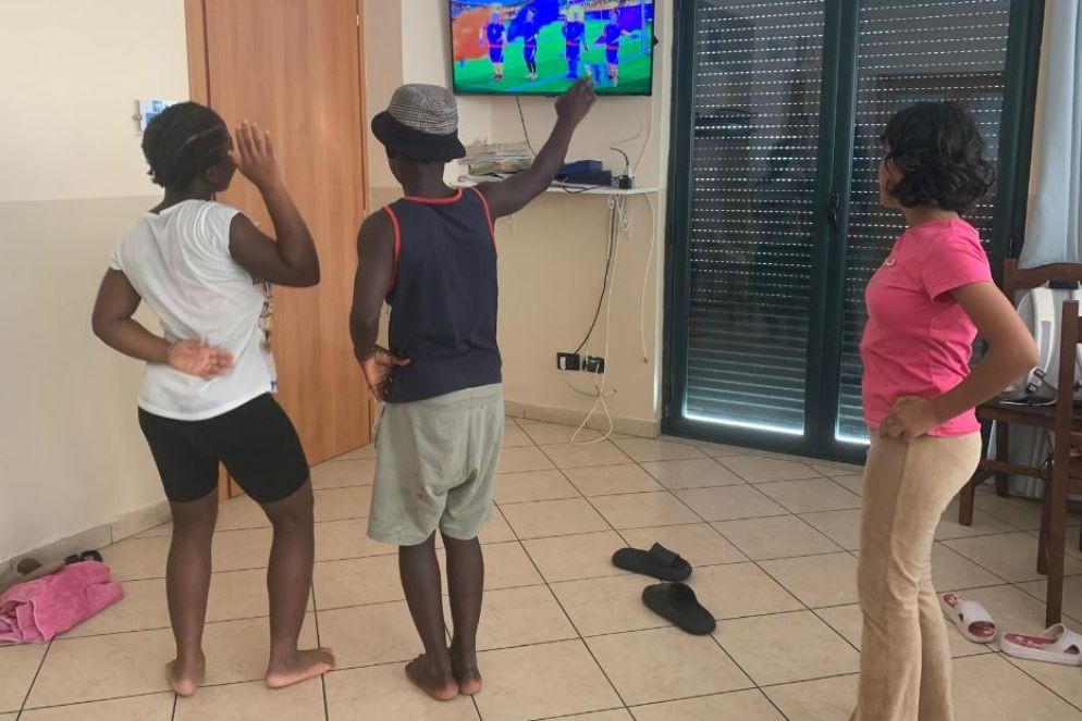 Un momento di socialità nella struttura calabrese - .