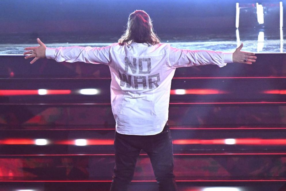 Gianluca Grignani contro la guerra al Festival - Ansa