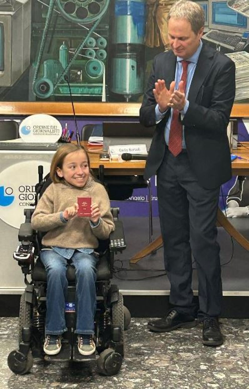 Mavi con il presidente nazionale dell'Ordine Bartoli - .