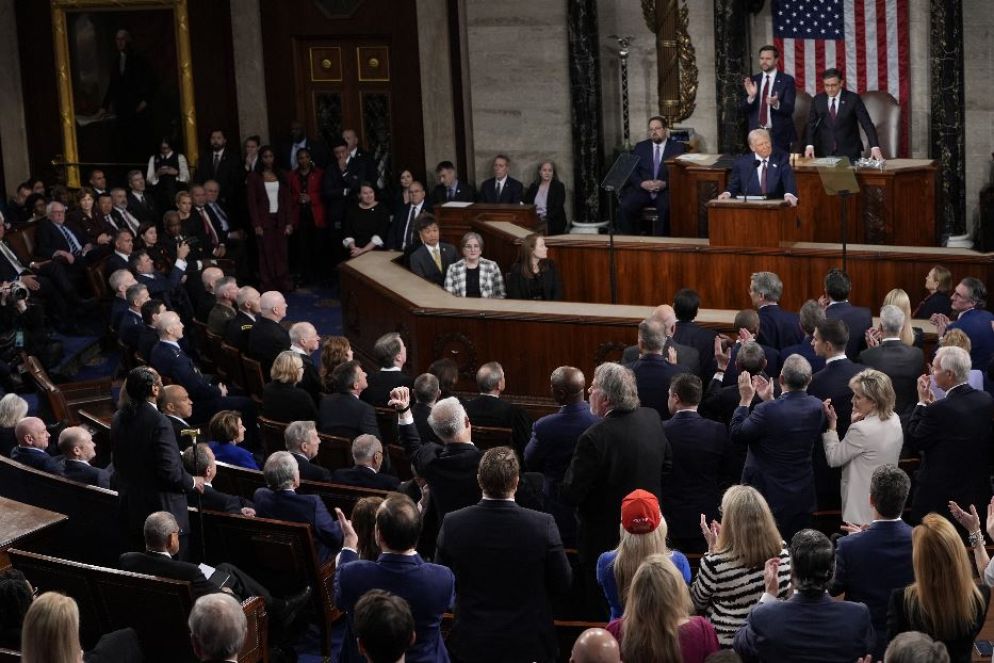 Il presidente Usa Trump parla al Congresso - FOTOGRAMMA