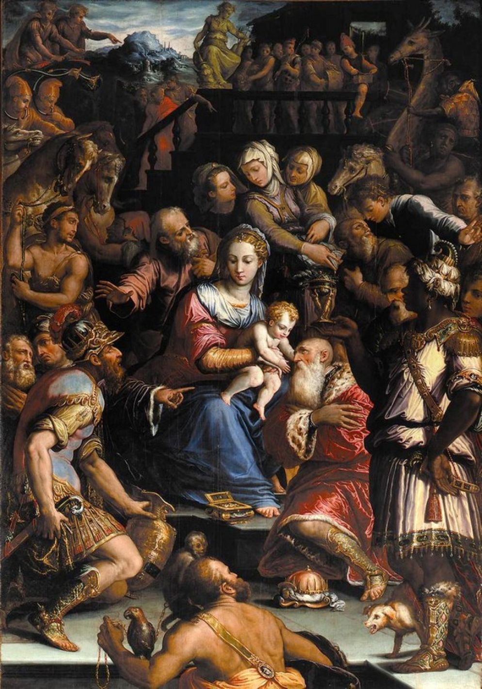 Giorgio Vasari, Adorazione dei Magi, Santa Maria Annunziata di Scolca, olio su tela, 1547- 1548 - Rimini