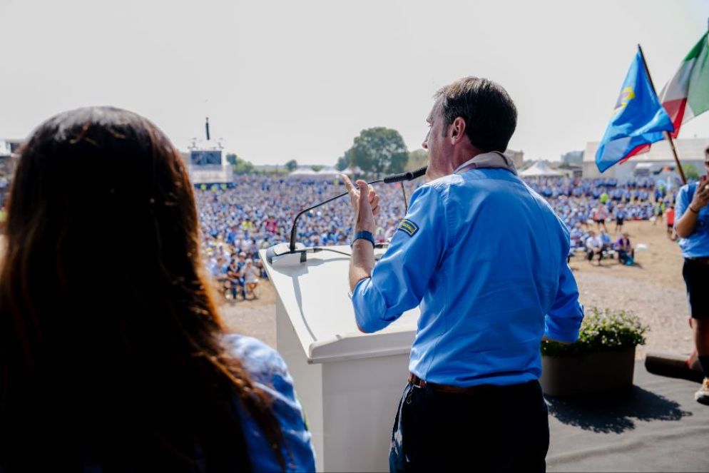 Un momento della conclusione della Route nazionale dei capi dell'Agesci - Marco Cavarischi