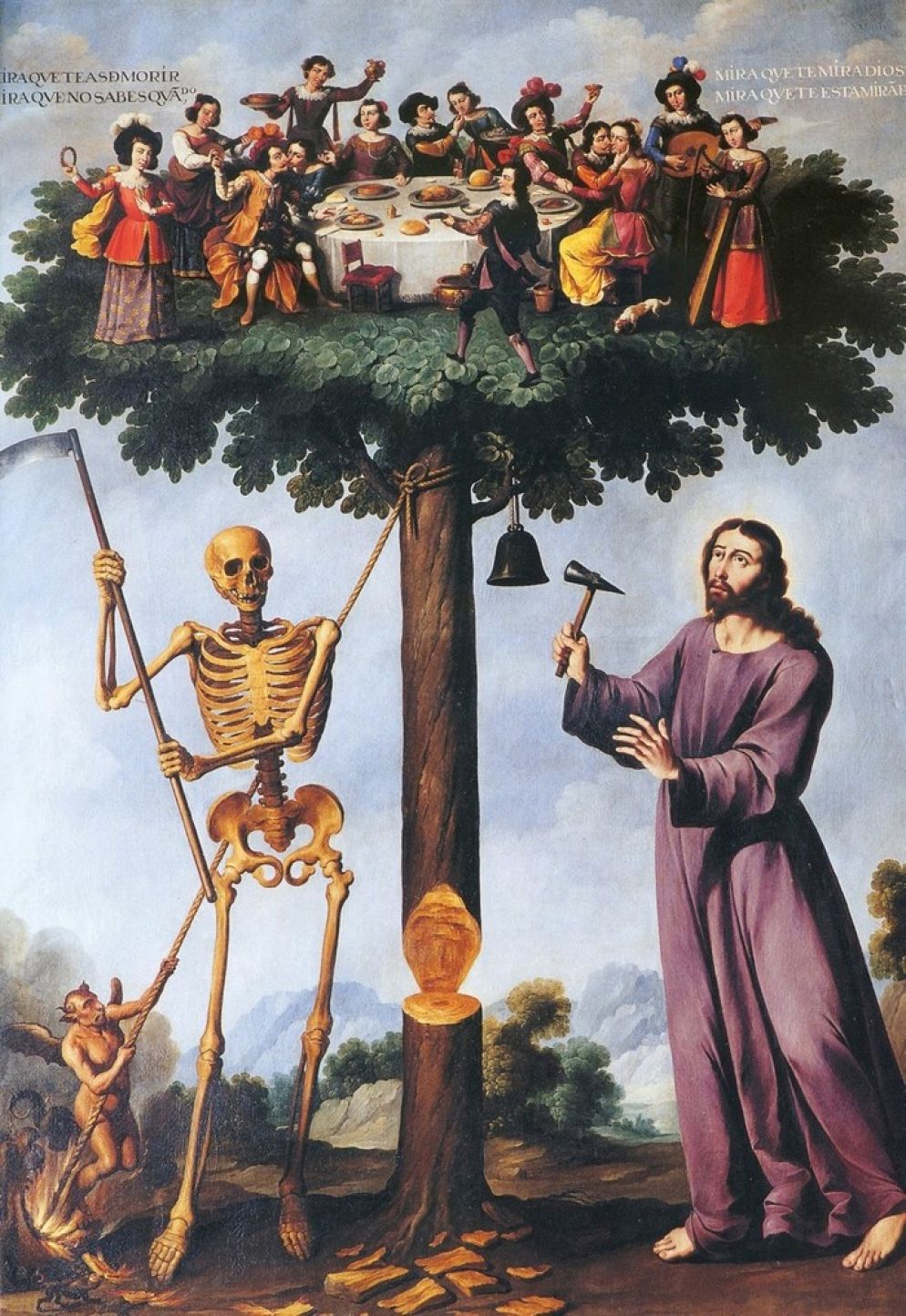 Ignacio de Ries, Albero della Vita 1653 olio su tela cm 290x250 Cattedrale di Santa Maria. Segovia Spagna