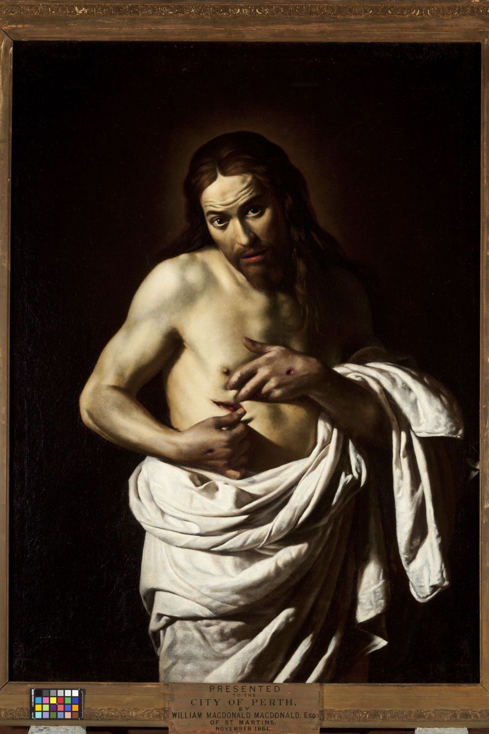 Spadarino, "Cristo mostra la ferita nel costato" - Perth, Museum & Art Gallery