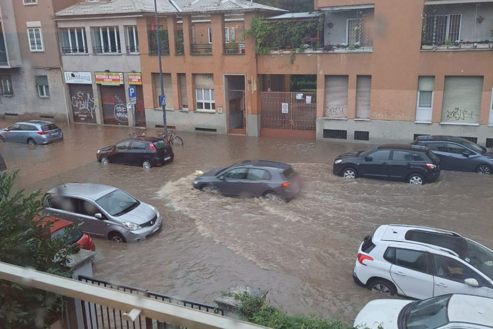 Allagamenti nella zona Niguarda di Milano