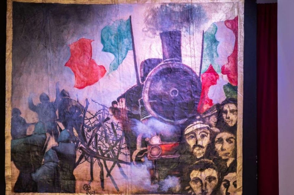 Il quadro del pittore Federico Anselmi dal titolo "Il treno del soldato" - Stato Maggiore della Difesa