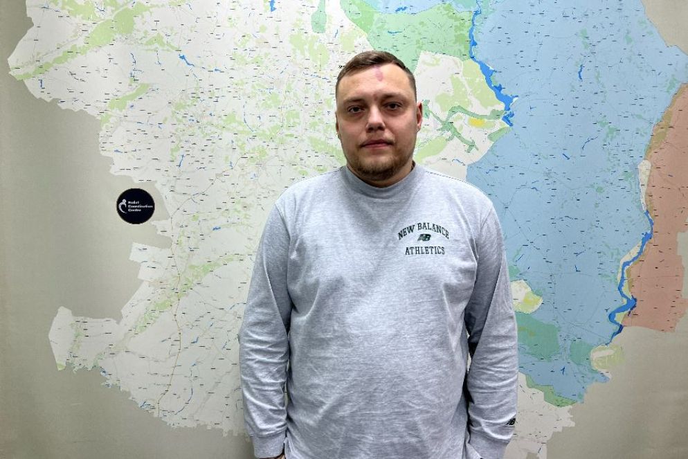 Yevhen Koliada, responsabile del Centro di coordinamento dei soccorsi di Kharkiv - Gambassi