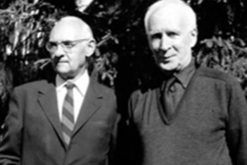 Hans Urs von Baltjhasar con il suo "maestro" Henri de Lubac - .