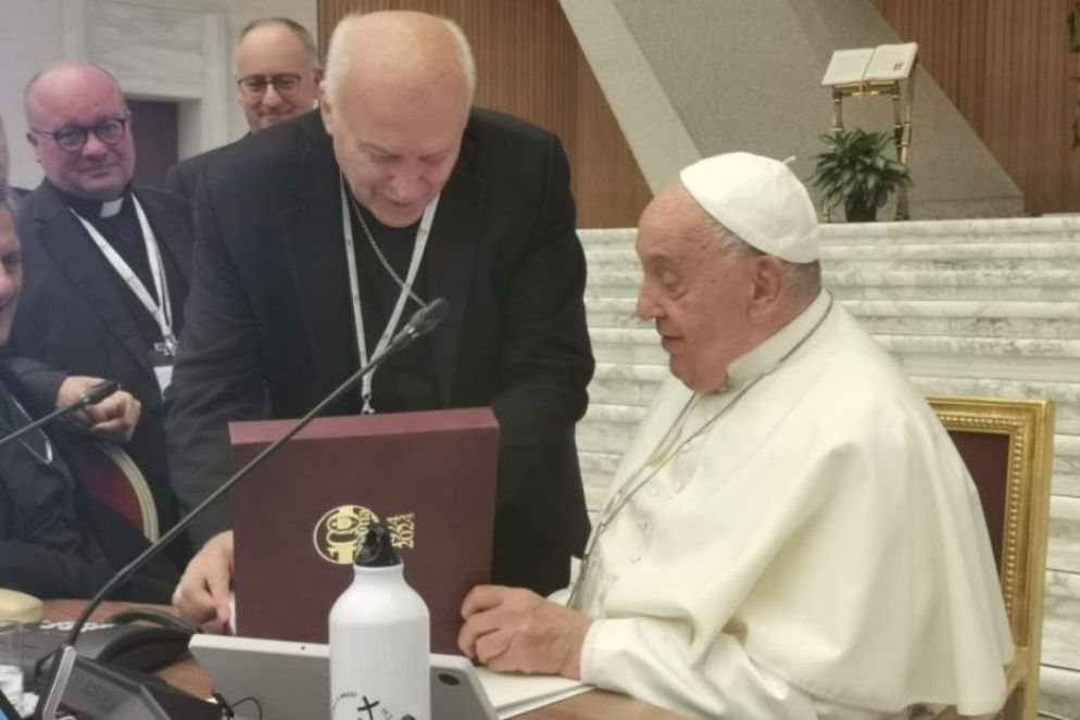 L’arcivescovo di Belgrado, Ladislav Nemet, e papa Francesco - Arcidiocesi di Belgrado