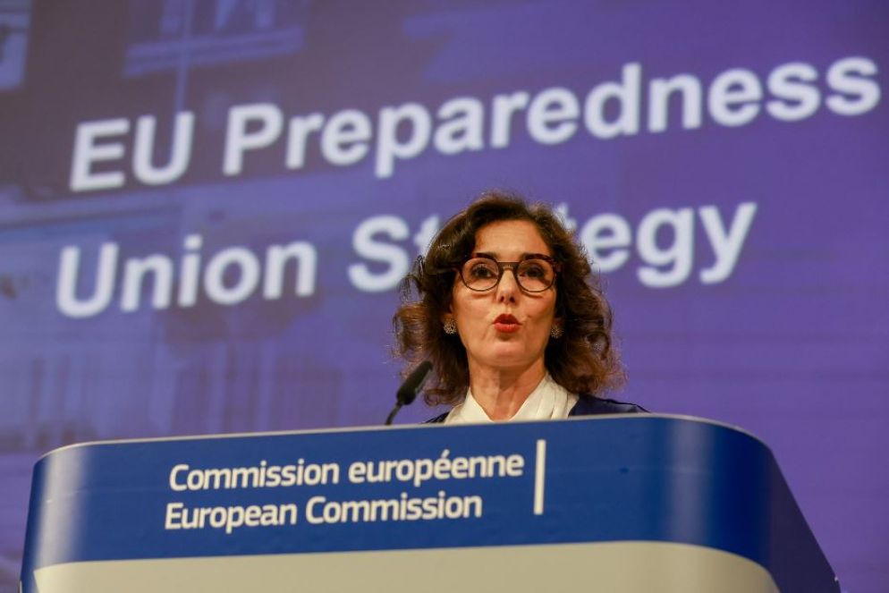 La Commissaria Ue per la gestione delle crisi Hadja Lahbib - Ansa