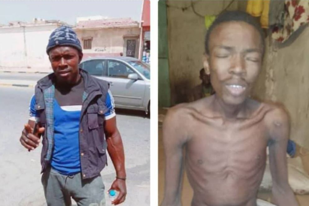 Il giovane Sami prima e dopo le torture che lo hanno portato alla morte - N.S.