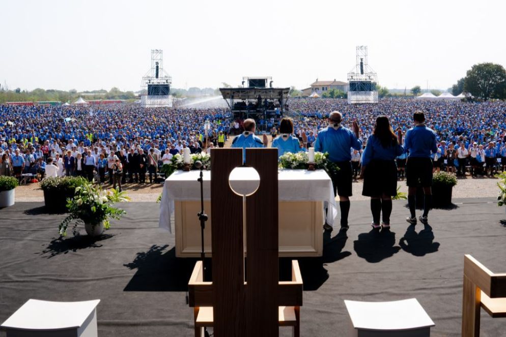 Un momento della conclusione della Route nazionale dei capi dell'Agesci - Marco Cavarischi