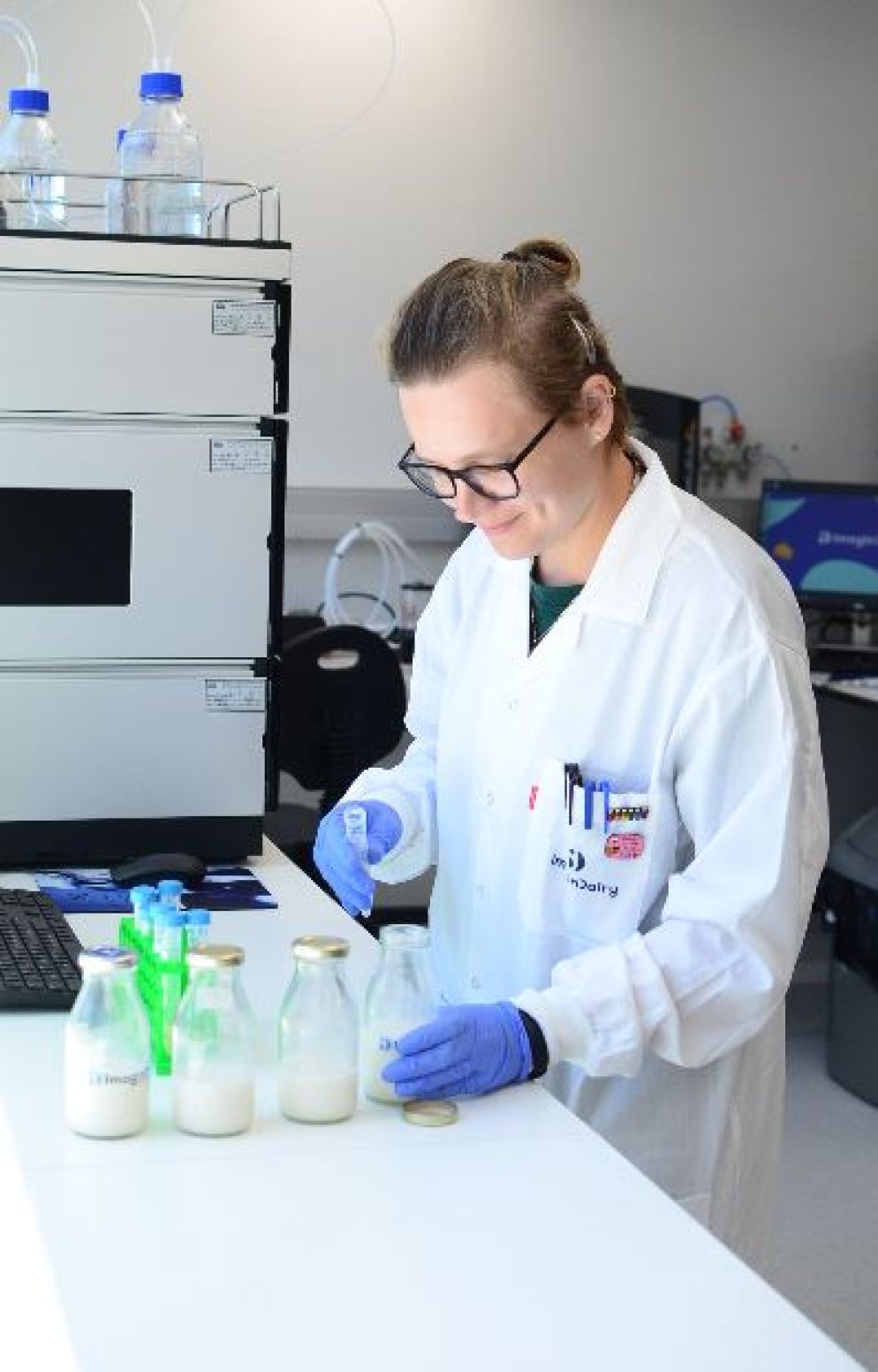 Una delle fasi finali del processo di laboratorio - ImaginDairy