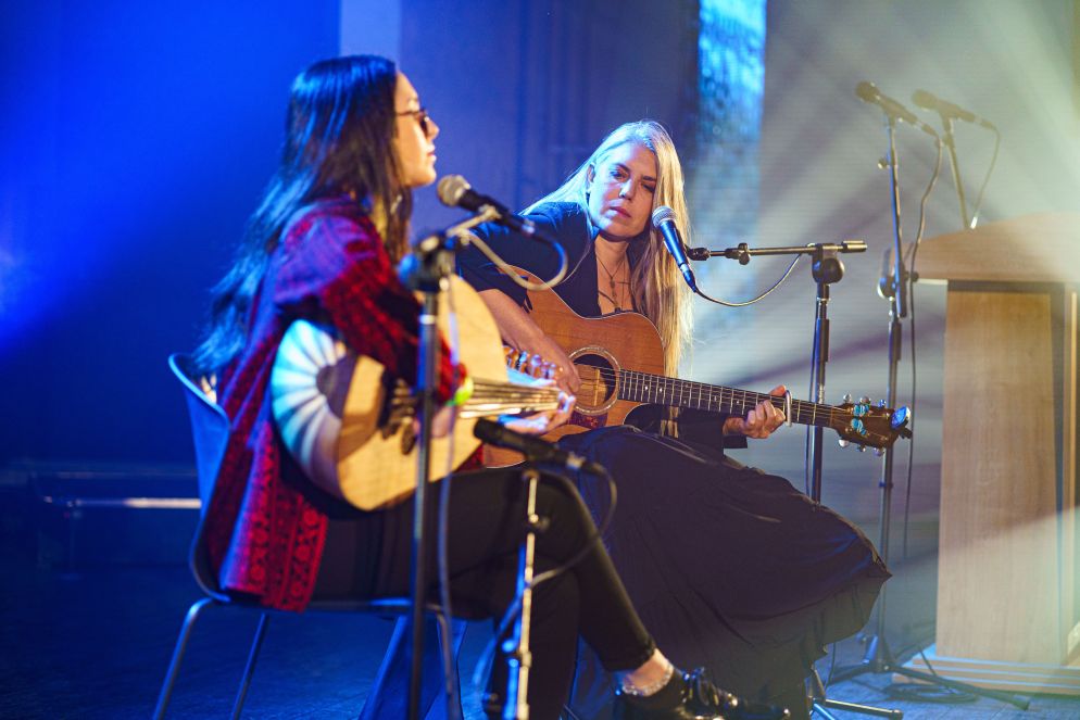 Le musiciste Liane Haloya e Yael Deckelbaum - Tal Badrak
