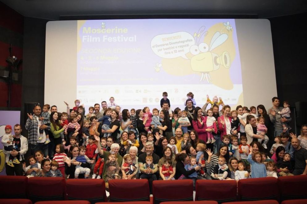 Foto ricordo di gruppo all'edizione dell'anno scorso - Moscerine Film Festival