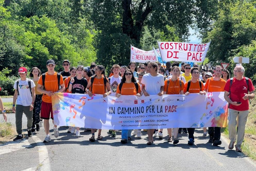 I 3mila giovani in cammino per la pace ad Arezzo con Rondine-Cittadella della pace - Gambassi