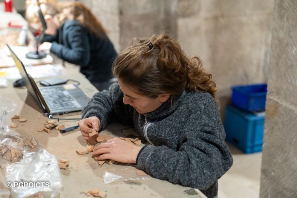 Archeologi al lavoro sui nuovi reperti ritrovati - Università di Roma La Sapienza