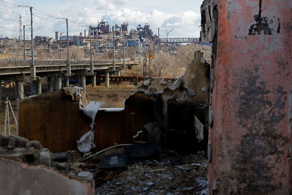 L'acciaieria Azovstal di Mariupol - Ansa