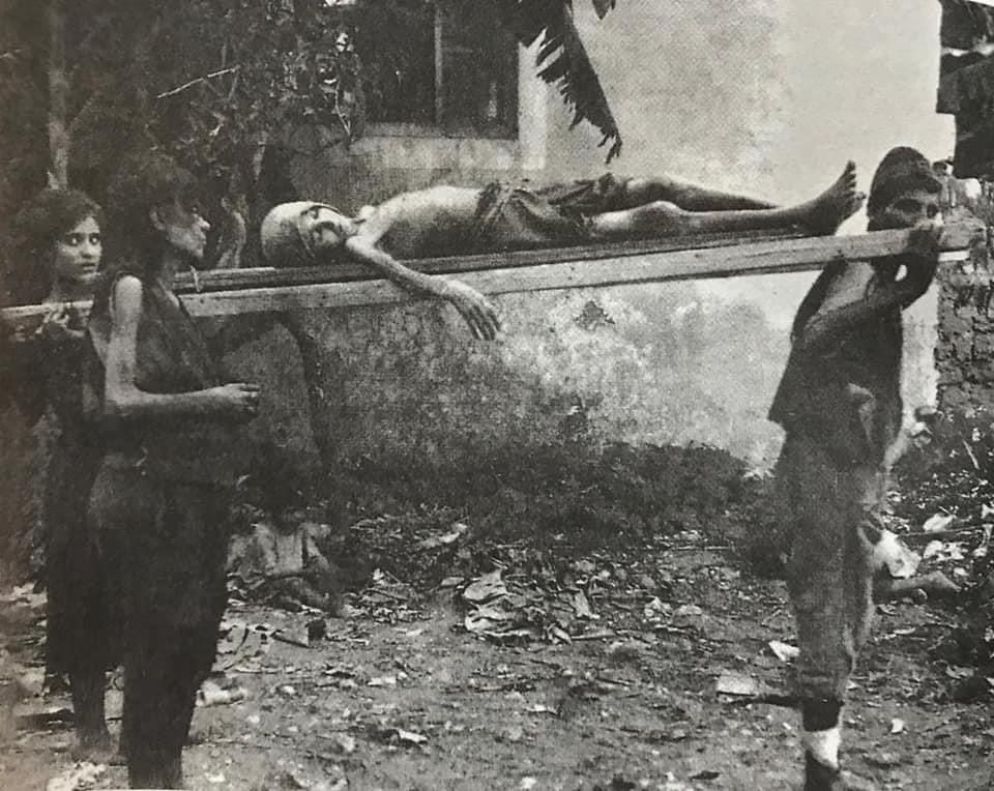 Un drammatica fotografia della carestia del Monte Libano - archivio