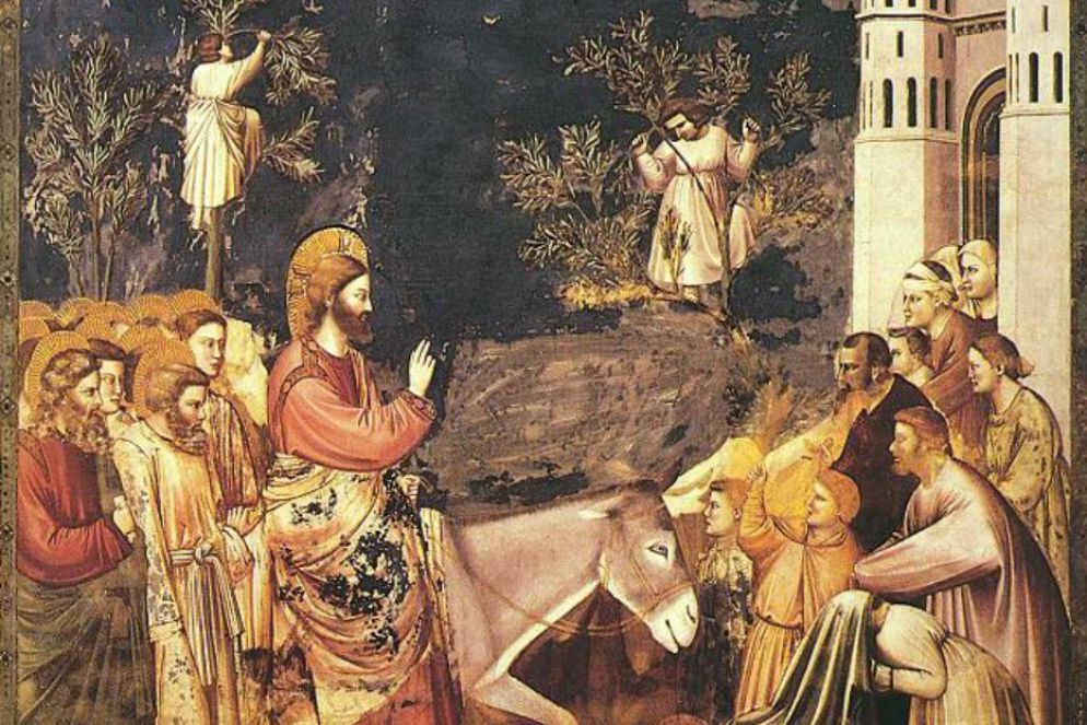Giotto, Cappella degli Scrovegni: l'ingresso a Gerusalemme - Visentin