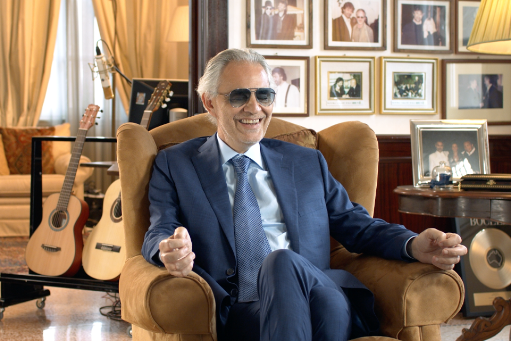 Andrea Bocelli fra i maestri protagonisti del docufilm "Parola ai giovani"