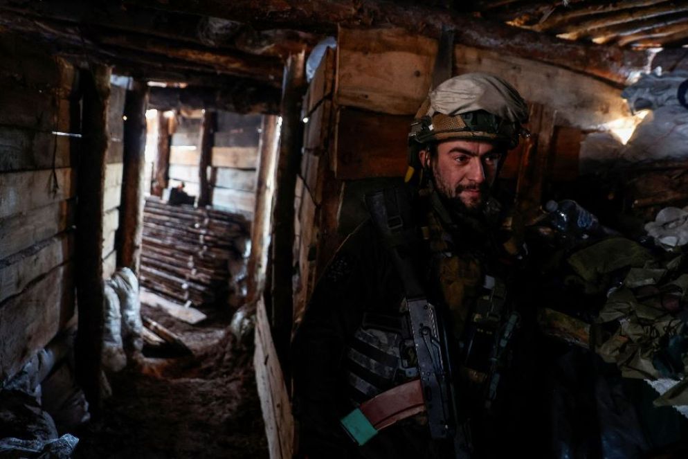 Le trincee ucraine nell'Ucraina orientale - Reuters