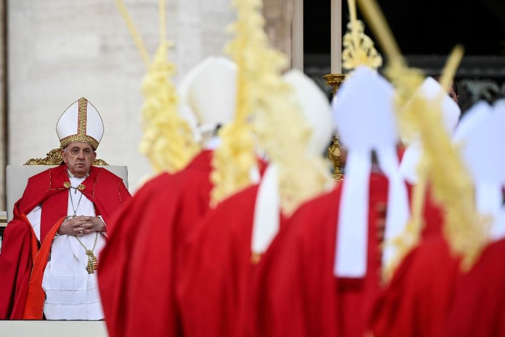 La processione dei "palmurelli" - Ansa