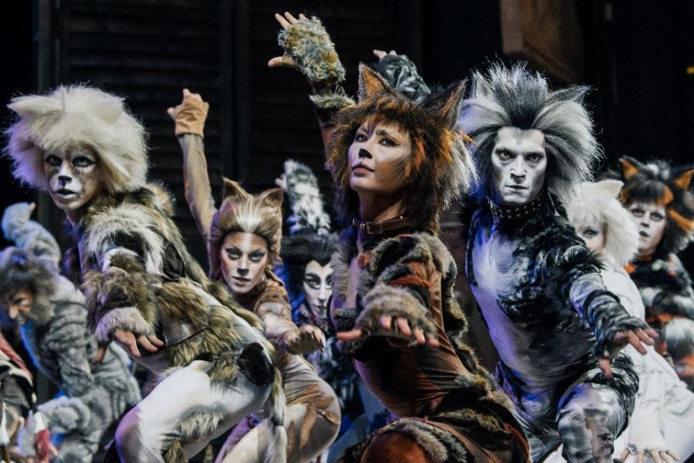 Una scena del musical "Cats" con la regia di Massimo Romeo Piparo - Foto d Gianluca Saragò