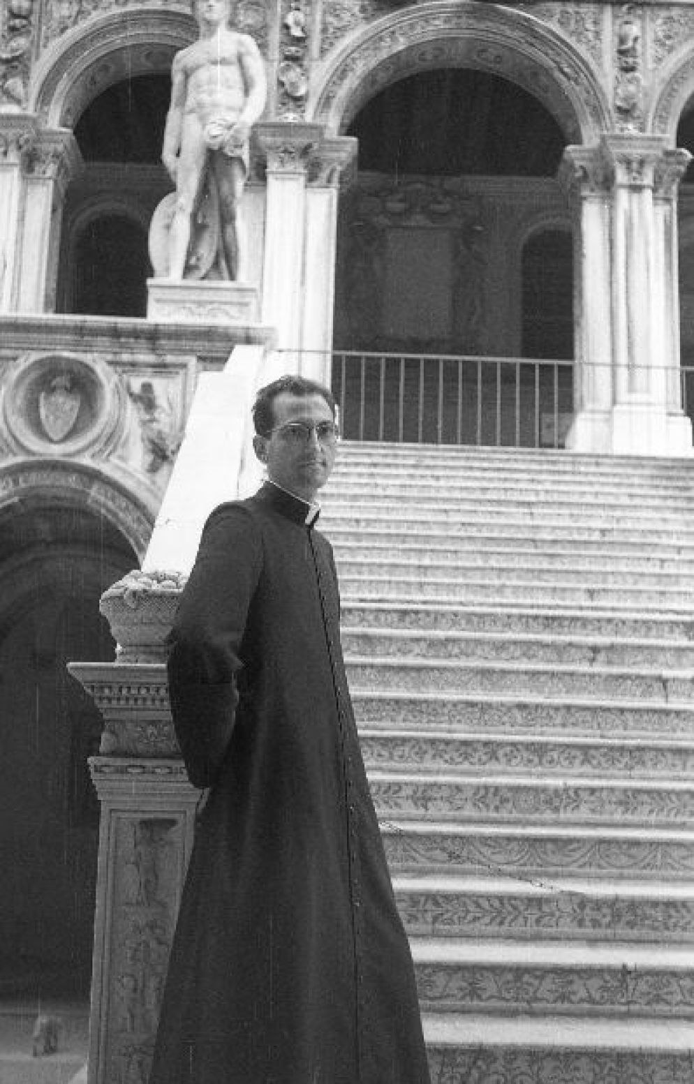 Giovane prete nel 1957 a Venezia - .
