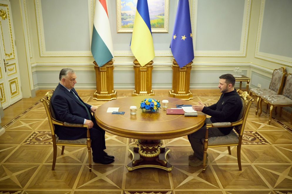 Orbán con Zelensky a Kiev - Fotogramma