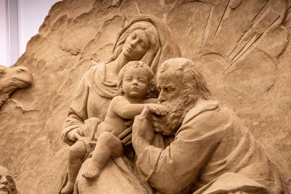 Un particolare della Natività, di Susanne Marguerite, David Ducharme e Marielle Heessels - Comune di Jesolo